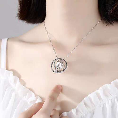 New astronomical ball ring, couple ring, Lord of the Rings German retro, astronomical ball ring, creative multi-layer rotation
