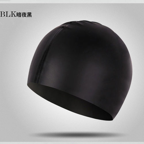 Pure Color Silicone Waterproof Swim Cap for Men and Women Ear Protection Swim Cap Adult Comfort Diving Hat Swim Accessories Logo Printing Available