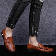 CKVUSAMG品牌旗舰正品休闲男士透气头层牛皮正装商务皮鞋冬季加绒