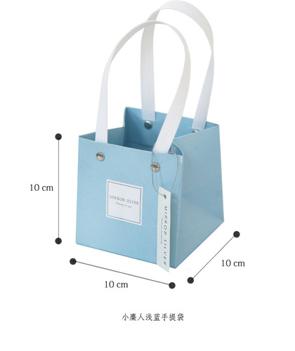 Bow-shaped jewelry gift box kraft paper tote bag necklace earring ring gift box drop shipping