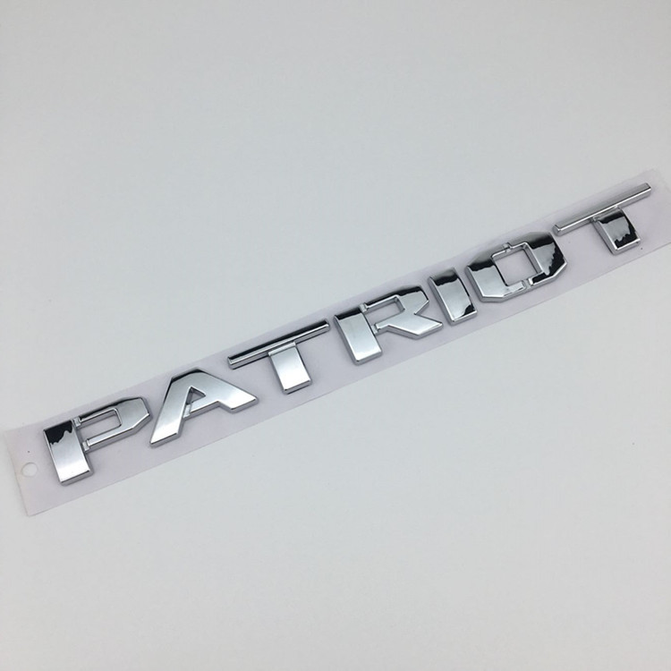(2개) 지프 JEEP 로고 무료 승객 PATRIOT 자동차 스티커 무료 빛 수정 단어 로고 자동차 스티커에 적합
