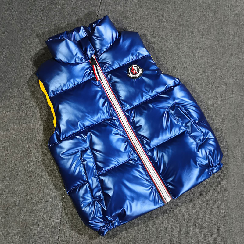 Nuevo invierno de los niños abajo chaleco niños y niñas engrosada cálido soporte collar chaleco exterior