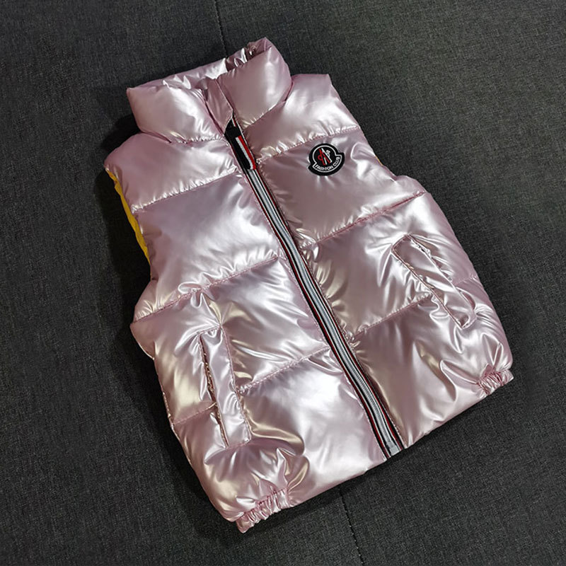 Nuevo invierno de los niños abajo chaleco niños y niñas engrosada cálido soporte collar chaleco exterior