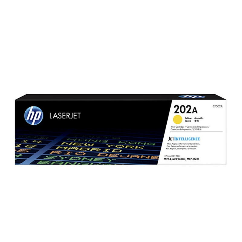 Оригинальный HP HP202A цветной Chronom CF500A M254NW/DW M280/M281FDN Black Chronom Crusp