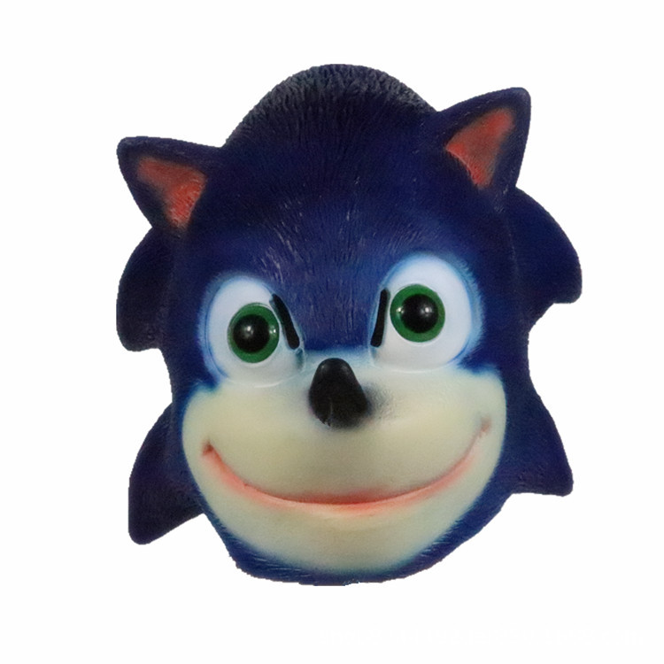 Nuevo Sonic Hedgehog máscara animal tocado accesorios audio niño Halloween Cosplay vestir máscara