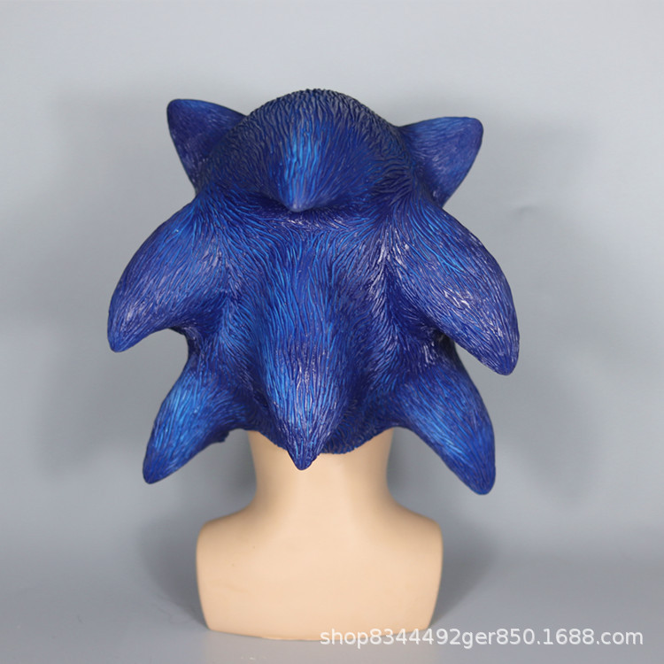 Nuevo Sonic Hedgehog máscara animal tocado accesorios audio niño Halloween Cosplay vestir máscara