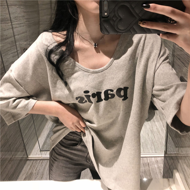 中长款短袖T恤女2025夏装韩版新款学生半袖体恤上衣服女装批发