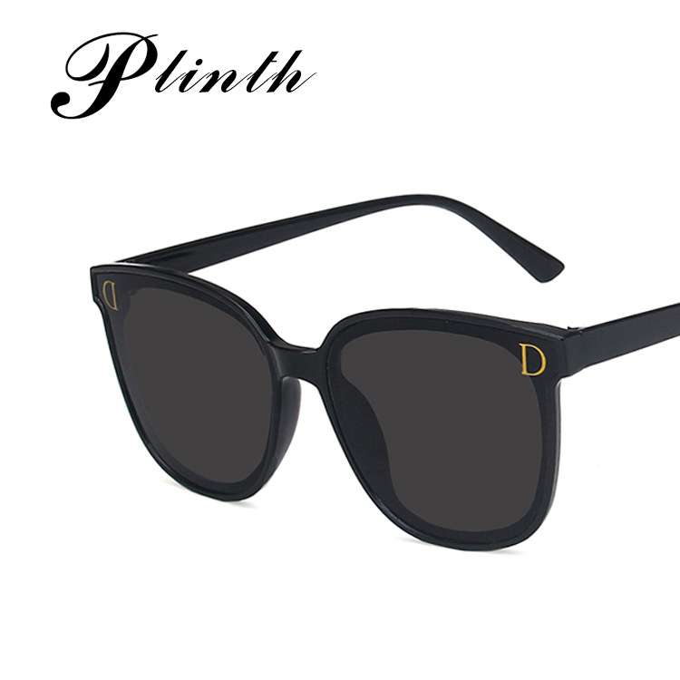 Fashion Street Style Personalized Internet Celebrity Sunglasses 2020 New Trendy Women's Large Frame Plain Black Frame Sunglasses Korean Style Glasses Fashion Street Style Personalized Internet Celebrity Sunglasses 2020 New Trendy Women's Large Frame Plain Black Frame Sunglasses Korean Style Glasses