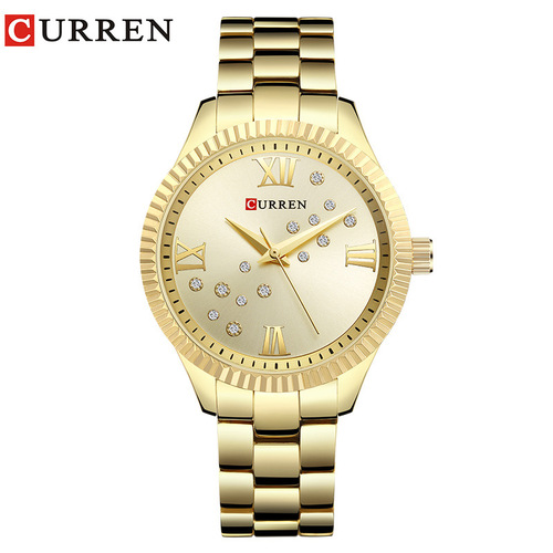 curren/Karen 9009 women's watch waterproof steel belt women's watch fashion casual quartz watch