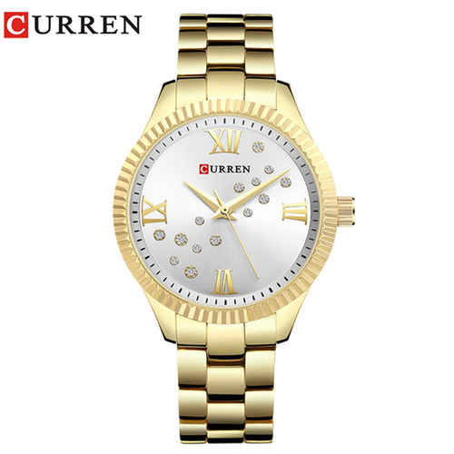 curren/Karen 9009 women's watch waterproof steel belt women's watch fashion casual quartz watch