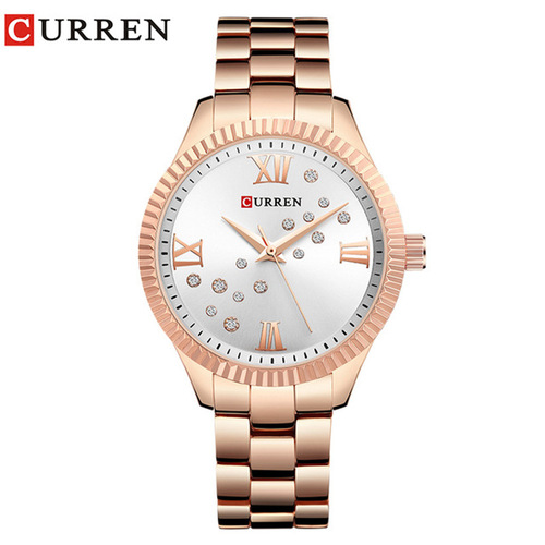 curren/Karen 9009 women's watch waterproof steel belt women's watch fashion casual quartz watch