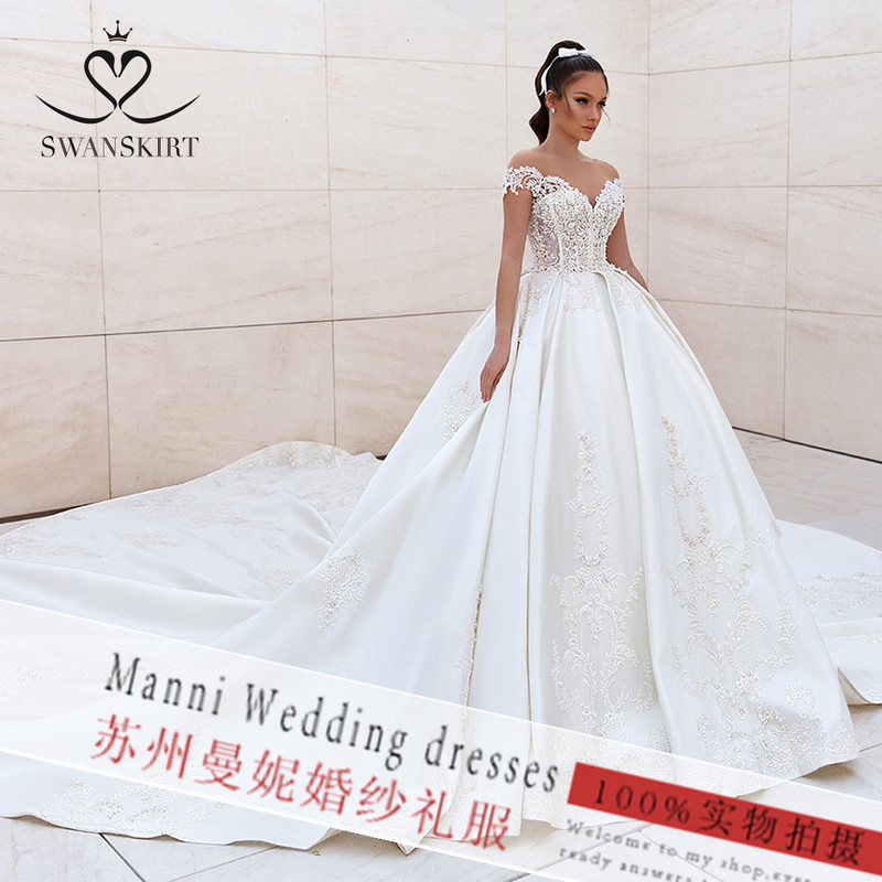 2023 Amazon new foreign trade wedding dress African cross-border Bride wedding lace wedding dress manufacturers supply