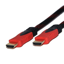 hdmi红黑网线 1.5米hdmi高清线 hdmi线1.4版机顶盒电视电脑连接