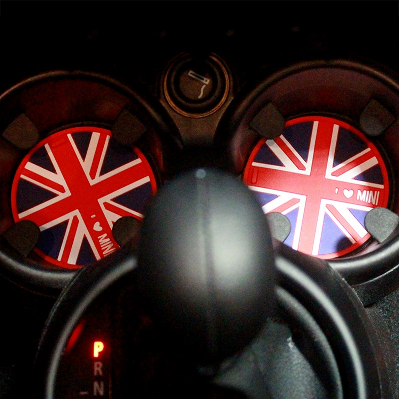 Подходят для BMW MINI, чёрно-белая клетка, подстаканник для авто, противоскользящая подкладка, грязезащитная вставка