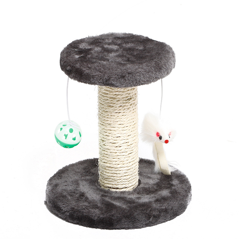 Juguete para gatos sisal marco de escalada para gatos garra de molienda para gatos para aliviar el aburrimiento plataforma para gatos de doble capa resistente al desgaste y sin caspa juguete de entretenimiento para gatitos