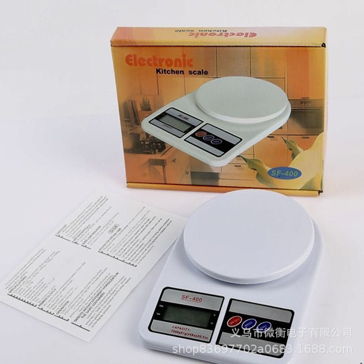 Escala de cocina electrónica, escala de plástico, escala de horneado SF400, escala de cocina electrónica, ganancias comerciales externas, 3% de suministro directo de 10kg