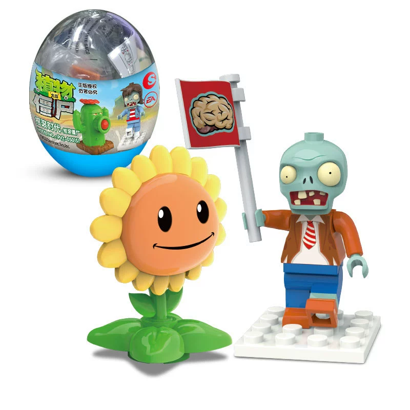 潮昇动漫 Plants vs. Zombies, конструктор, умная игрушка, новая коллекция, капсульная игрушка, полный набор