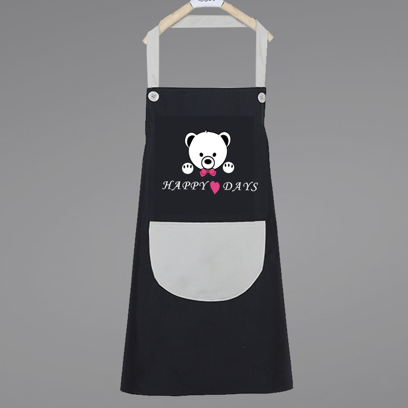 Black, lifting effect, with little bears