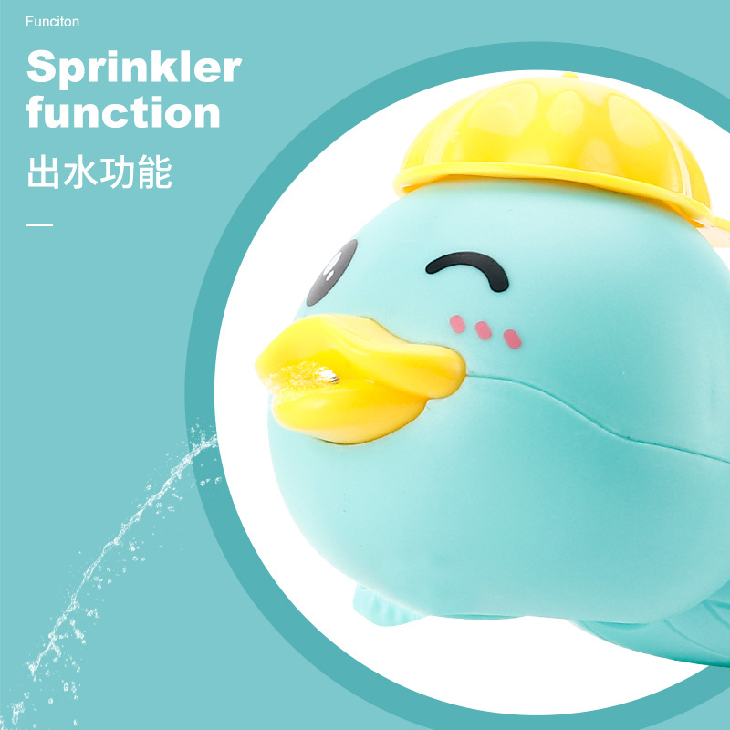 Wind-up toy play in water