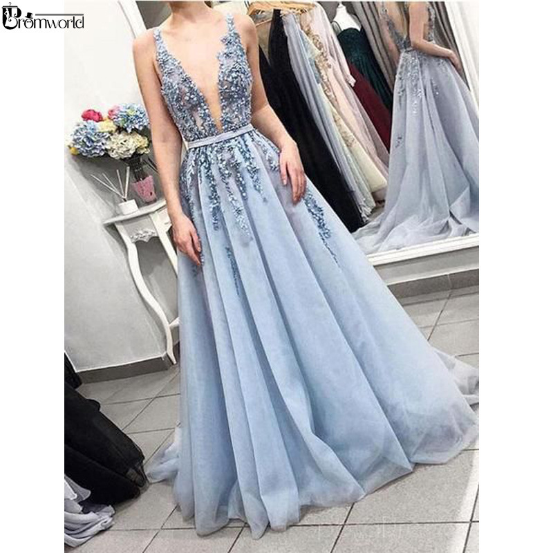 Foreign Trade Original Deep Evening Dress 2020 Summer New European and American Foreign Trade Heavy Handmade Formal Banquet Dress