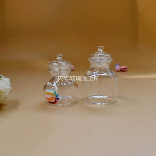 娃娃屋迷你家具食玩摆件微缩玻璃罐子DIY小布娃娃配件可定