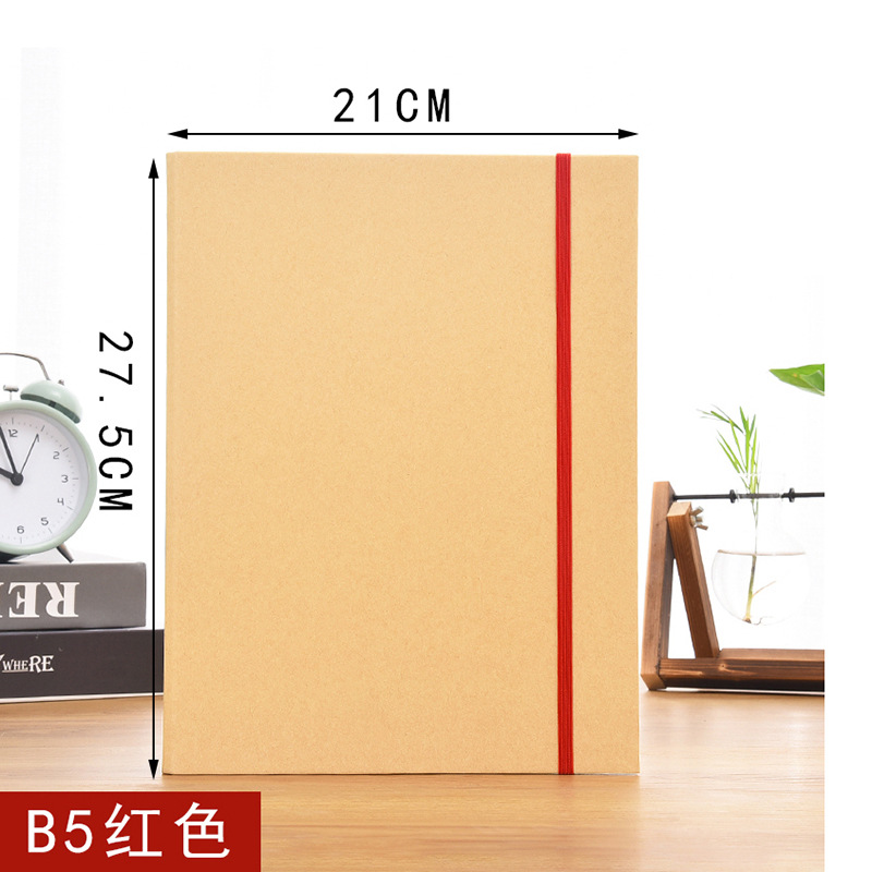B5 빨간색 리본 크래프트 지