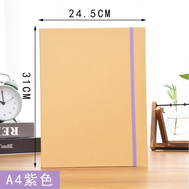 A4 보라색 리본 크래프트 지