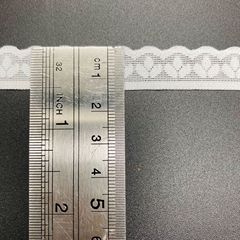 Stretchy Single-Row Leaf-Split Edge Lace Trim for DIY Wedding Gown Accessories – Decorative Waistband & Panty Trim