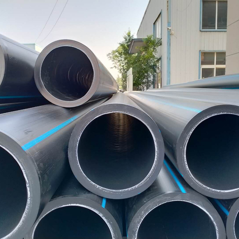 江苏HDPE排水管材PE塑料管直管实壁管农用灌溉管聚乙烯排污管供应