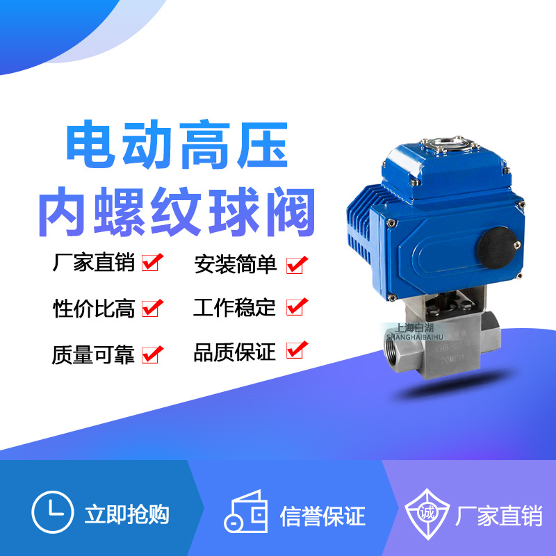 GYDQ11F-100 电动高压内螺纹球阀