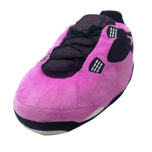 Tiktok mismo estilo parodia zapatos de grasa Coco pareja Zapatillas de algodón volver al futuro casa piso Kang hebilla 1 zapatos de algodón