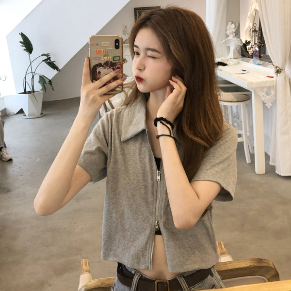 Summer fitted short short sleeve T-shirt