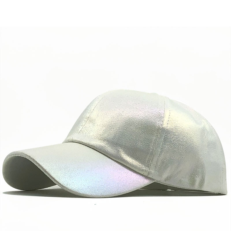 Unisex Bright Colored PU Leather Duckbill Baseball Cap Adjustable Cotton Denim Hat For Men And Women Casual Streetwear Outdoor Sporty_voghion.com