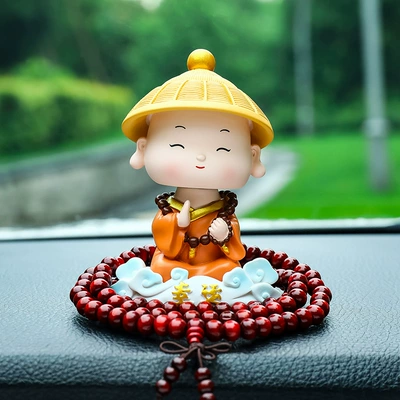 New High-End Car Decorations, Car ornaments - lucky-xiangyun-monk-beads
