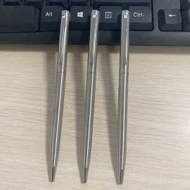 帆莱现货金属圆珠笔  不锈钢圆珠笔可做LOGO  广告礼品高士圆珠笔