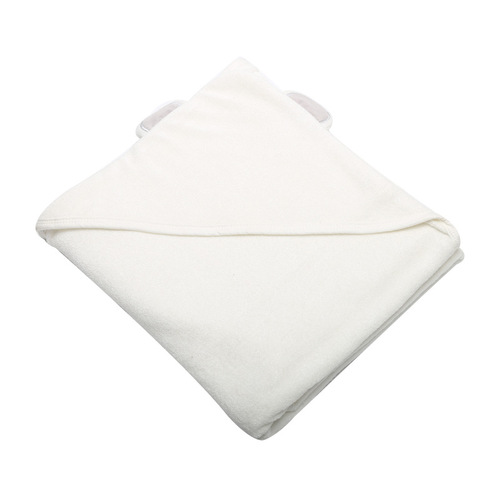 3D Ear-Shaped Bamboo Fiber Baby Blanket for Mother and Baby, Water- Absorbent Quick-Dry with Cap, Bath Towel