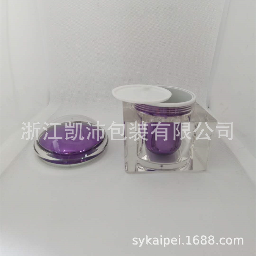 新款  200g梯形亚克力膏霜瓶 配旋盖 面膜瓶 身体乳瓶 发膜瓶