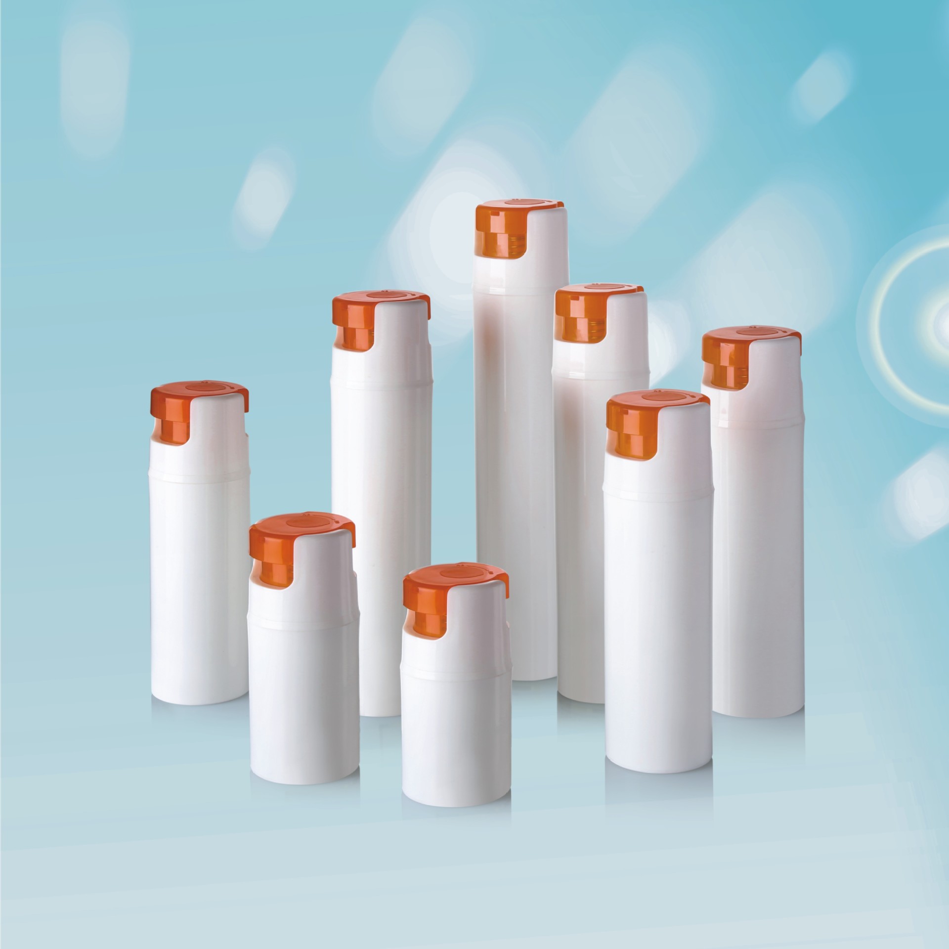 厂家供应PP真空瓶系列乳液瓶 50ml 100ml 化妆品包材生产