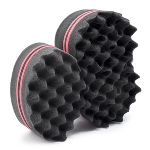 Dreadlocks Double-Sided Curly Hair Perm Sponge Hip-Hop Gel Afro Styling Sponge Comb Perm Tool