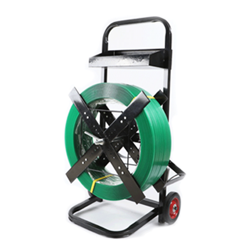 Suministro transfronterizo con placa de coche hoja de hierro fibra de poliéster PP plástico embalaje de acero Correa carro PET plástico acero con placa de coche