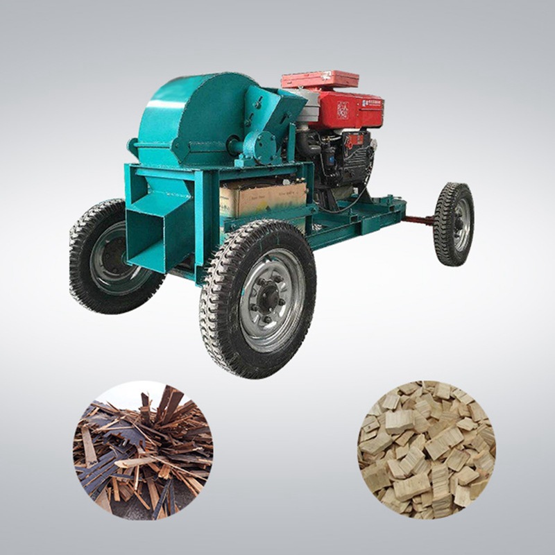 厂家直销大型柴油园林树枝碎枝机 干湿木材竹木边角料粉碎机