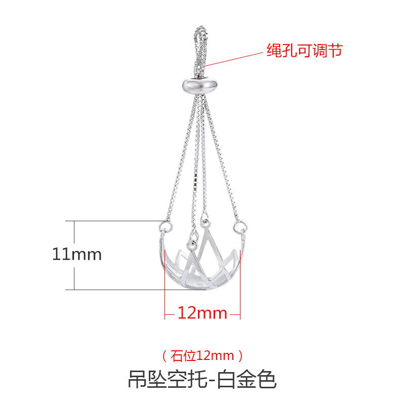 925 colgante de plata de ley titular vacío con incrustaciones de cera de abejas ámbar turquesa titular 10*10 11*11 12*12 grano redondo titular vacío