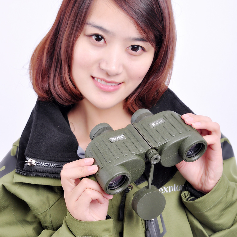 批发供应仙缘双筒8x30高倍高清带坐标航海望远镜微光夜视勘探旅游