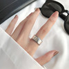 Retro fashionable one size brand ring hip-hop style, European style, silver 925 sample, Japanese and Korean, simple and elegant design, punk style, on index finger