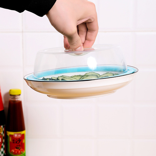 Stackable refrigerator fresh-keeping plate cover dust-proof bowl cover anti-splash oil cover refrigerator fresh-keeping cover kitchen storage cover