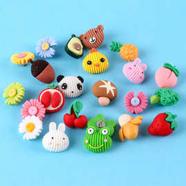 新款雏菊钮扣童装卡通可爱时尚装饰纽扣儿童上衣衬衣毛衣兔子扣