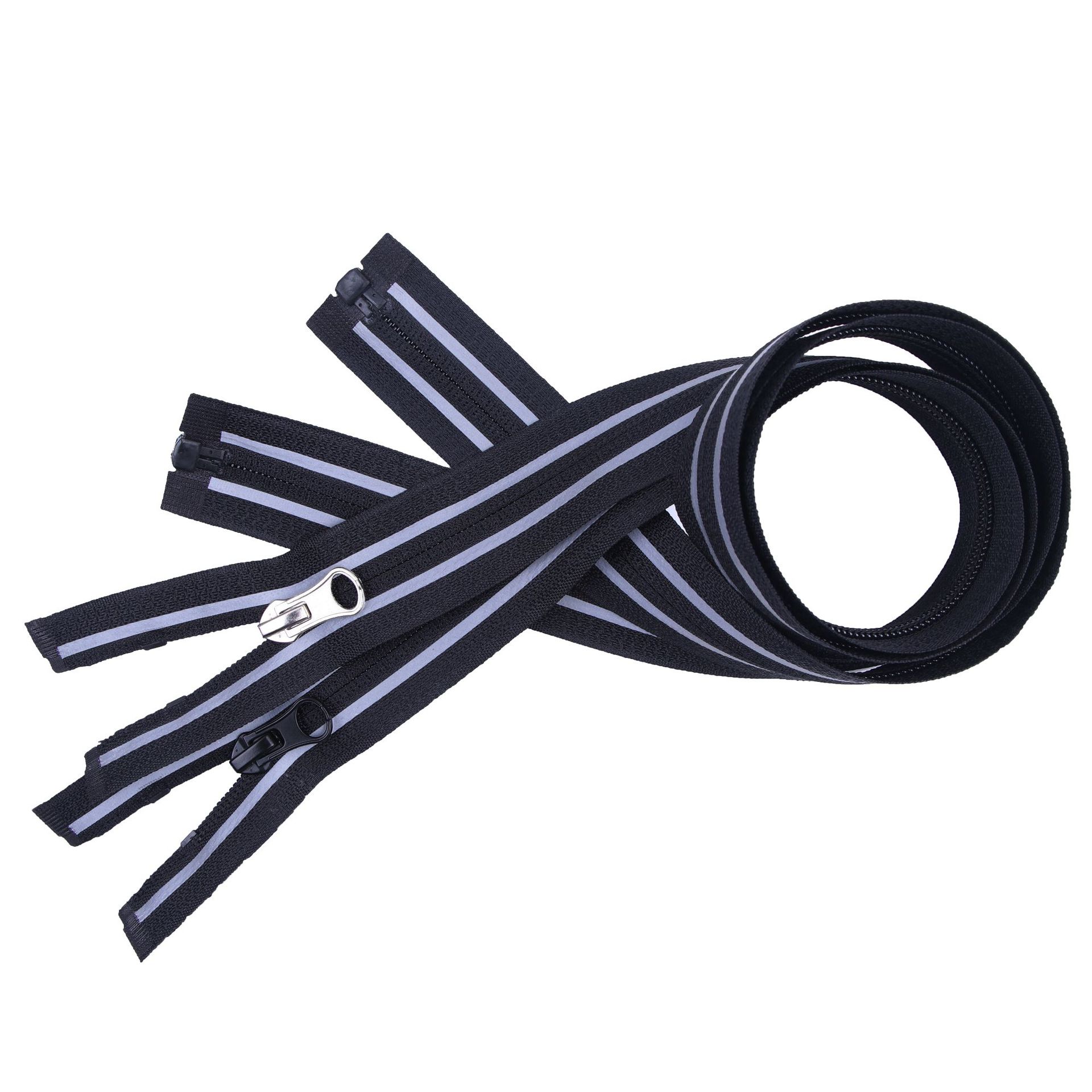 反光条防水拉链服装雨衣专用5号尼龙反光专业生产过检针带锁