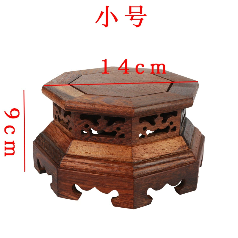 Махагон carved vase base solid wood chicken wenge wood craft solid wood flower pot strange stone ornaments customization