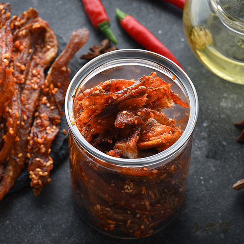 Spicy Dragon Fish Dried Sweet Chili Honey Glazed Fish Fry Seafood Ready-to-Eat Small Fish Dried Snack Leisure Snack Specialty Bagged