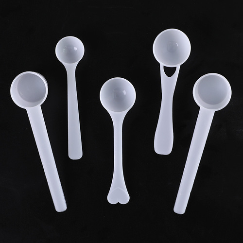Baby Powder Scoop Plastic 1g 3g 5g 10g Milk Powder Scoop Round Bottom Flat Measuring Spoon 20ml Medicine Powder Scoop